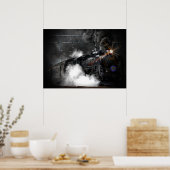 stoomtrein poster (Keuken)