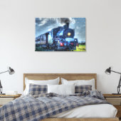 STOOMTREIN QUEENSLAND AUSTRALIË MET KUNSTEFFECTEN CANVAS AFDRUK (Insitu (Slaapkamer))