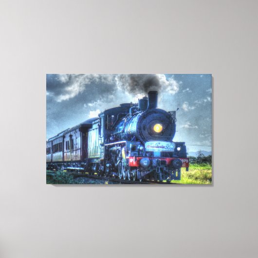 STOOMTREIN QUEENSLAND AUSTRALIË MET KUNSTEFFECTEN CANVAS AFDRUK (Voorkant)