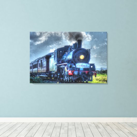 STOOMTREIN QUEENSLAND AUSTRALIË MET KUNSTEFFECTEN CANVAS AFDRUK (Insitu (Houten vloer))