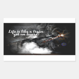 Stoomtrein Rechthoekige Sticker