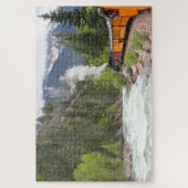 Stoomtrein, rivier- en bergen, Colorado Legpuzzel (Verticaal)