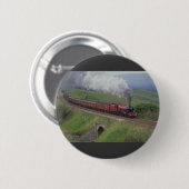 Stoomtrein Ronde Button 5,7 Cm (Voorkant /achterkant)