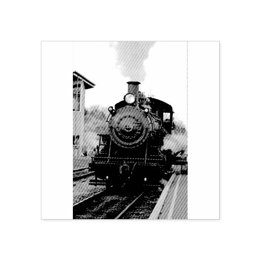 Stoomtrein Rubberstempel (Afrduk)