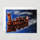 Stoomtrein Santa, briefkaart (Voorkant / Achterkant)