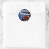 Stoomtrein Santa, cadeau label (Tas)