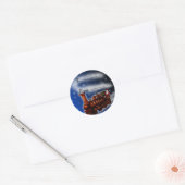 Stoomtrein Santa, cadeau label (Envelop)