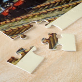 Stoomtrein schilderkunst legpuzzel (Zijkant)