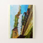 Stoomtrein schilderkunst legpuzzel (Verticaal)