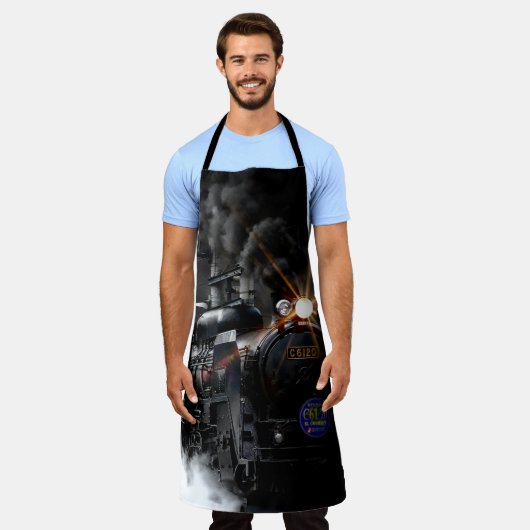 Stoomtrein Schort (Gedragen)