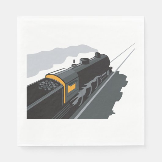 Stoomtrein Servet (Voorkant)