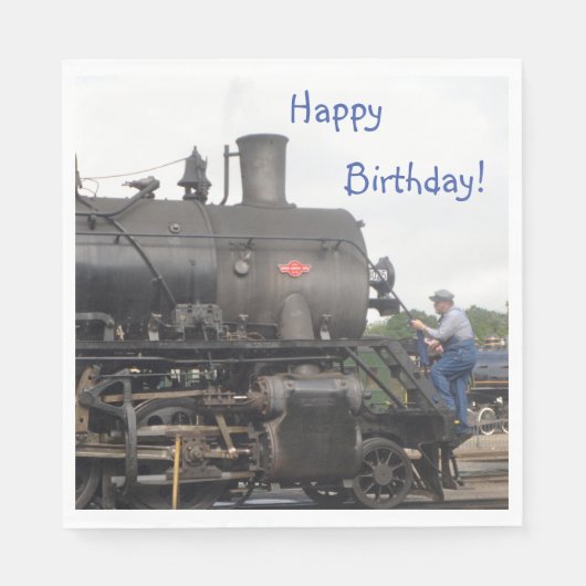 stoomtrein servet (Voorkant)