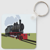 stoomtrein sleutelhanger (Achterkant)