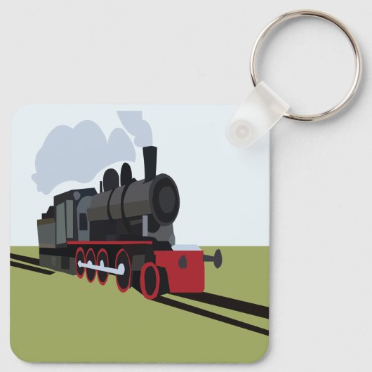 stoomtrein sleutelhanger (Achterkant)