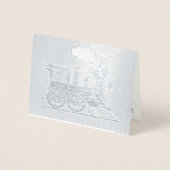 Stoomtrein spoorstaaf lijn art kaart (Voorkant)