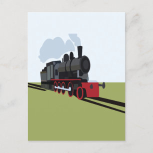 Stoomtrein Spoorweg Briefkaart
