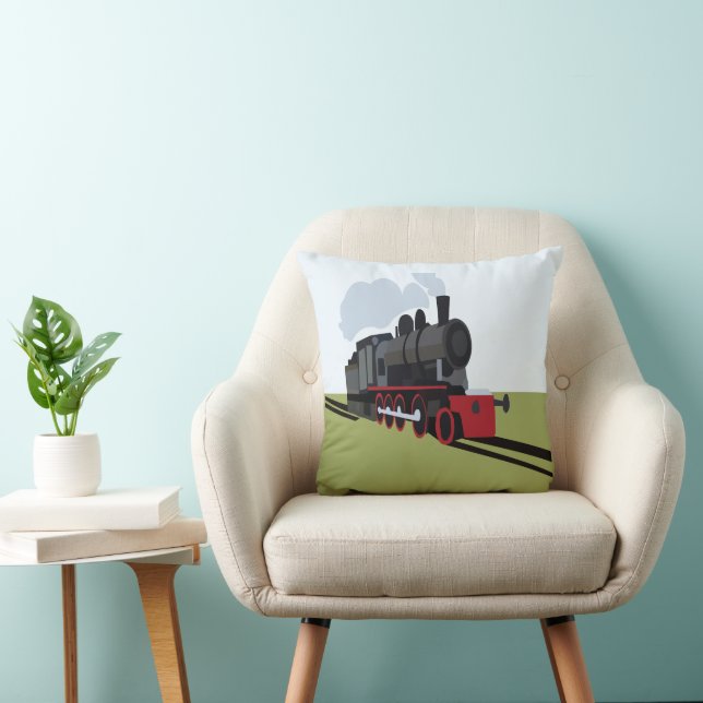 Stoomtrein Spoorweg Kussen (Stoel)
