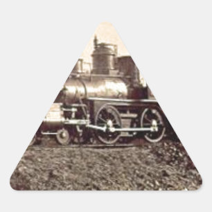 stoomtrein spoorweg locomotief trein oud sticker