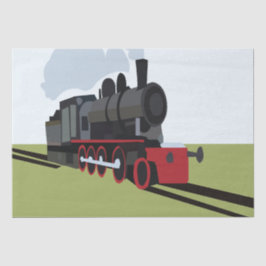 Stoomtrein Spoorweg Tissuepapier