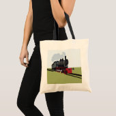 Stoomtrein Spoorweg Tote Bag (Voorkant (product))
