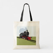 Stoomtrein Spoorweg Tote Bag (Achterkant)