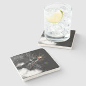 Stoomtrein Stenen Onderzetter (Zijkant)