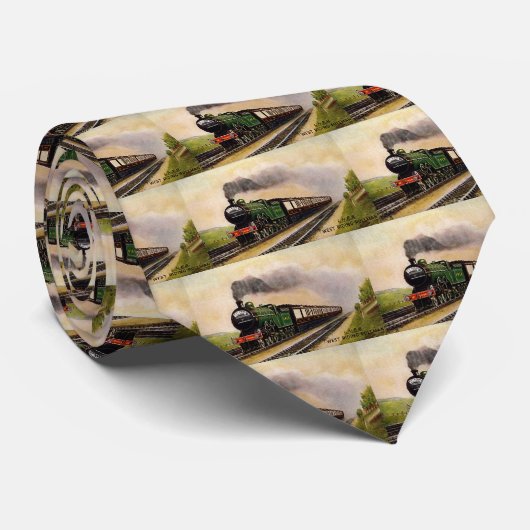 Stoomtrein Stropdas (Opgerold)