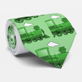 Stoomtrein Stropdas (Opgerold)