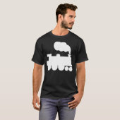 Stoomtrein symbool - Wit T-shirt (Voorkant volledig)