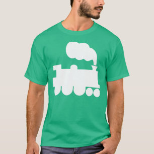 Stoomtrein Symbool - Wit T-shirt