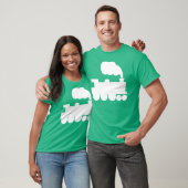 Stoomtrein Symbool - Wit T-shirt (Unisex)