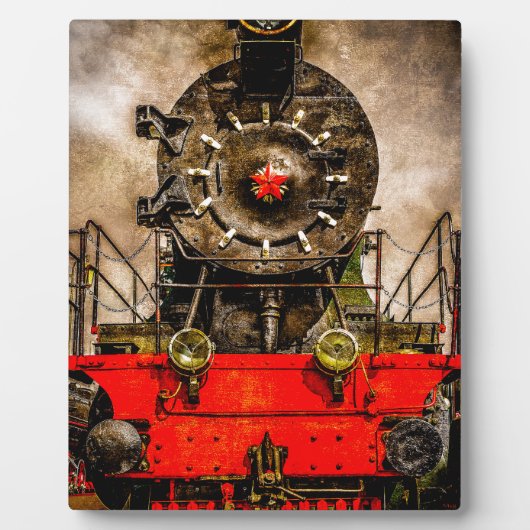 stoomtrein - terug van de boerderij fotoplaat (Voorkant)