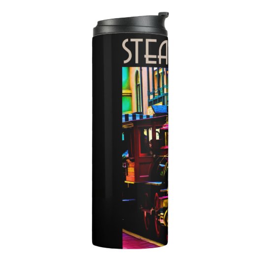 Stoomtrein Thermische Tumbler Thermosbeker (Gedraaid links)