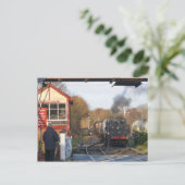 Stoomtrein tijdens de ramadan briefkaart (Staand voorkant)