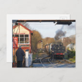 Stoomtrein tijdens de ramadan briefkaart (Voorkant / Achterkant)