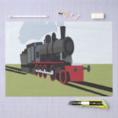 stoomtrein tissuepapier (Craft)