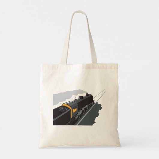 Stoomtrein Tote Bag (Achterkant)