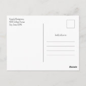  stoomtrein Traditional Christmas Briefkaart (Achterkant)