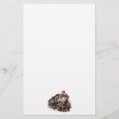  stoomtrein Traditional Christmas Briefpapier (Voorkant)