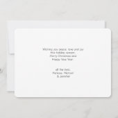  stoomtrein Traditional Christmas Feestdagenkaart (Achterkant)