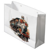  stoomtrein Traditional Christmas Groot Cadeauzakje (Voorkant Gekanteld)