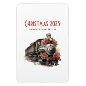  stoomtrein Traditional Christmas Magneet (Verticaal)