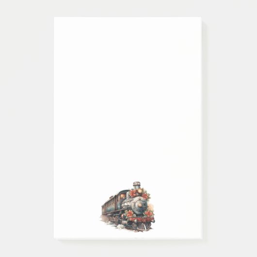  stoomtrein Traditional Christmas Post-it® Notes (Voorkant)