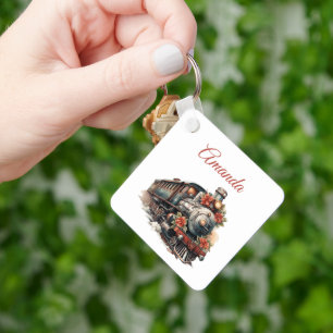 stoomtrein Traditional Christmas Sleutelhanger