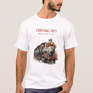 stoomtrein Traditional Christmas T-shirt