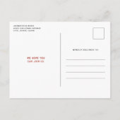  stoomtrein Traditional Christmas Uitnodiging Briefkaart (Achterkant)