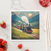 Stoomtrein Verjaardag Servet (Insitu)