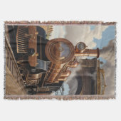 Stoomtrein Vertrekt uit Londen Deken (Voorkant)