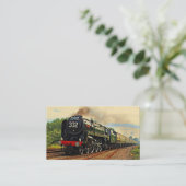  stoomtrein visitekaartje (Staand voorkant)