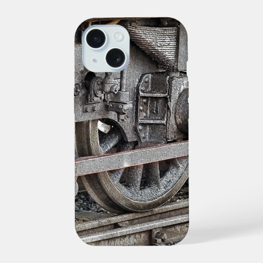 STOOMTREIN WIELEN iPhone 15 CASE (Achterkant)